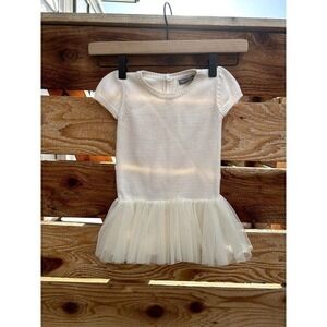 Baby Gap precious creamy white sweater and tutu baby dress.  Sz 6-12‎ mos